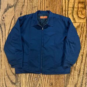 Vintage 80’s Red Kap Work Wear Navy Blue Mechanics Jacket